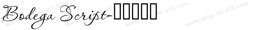 Bodega Script字体转换